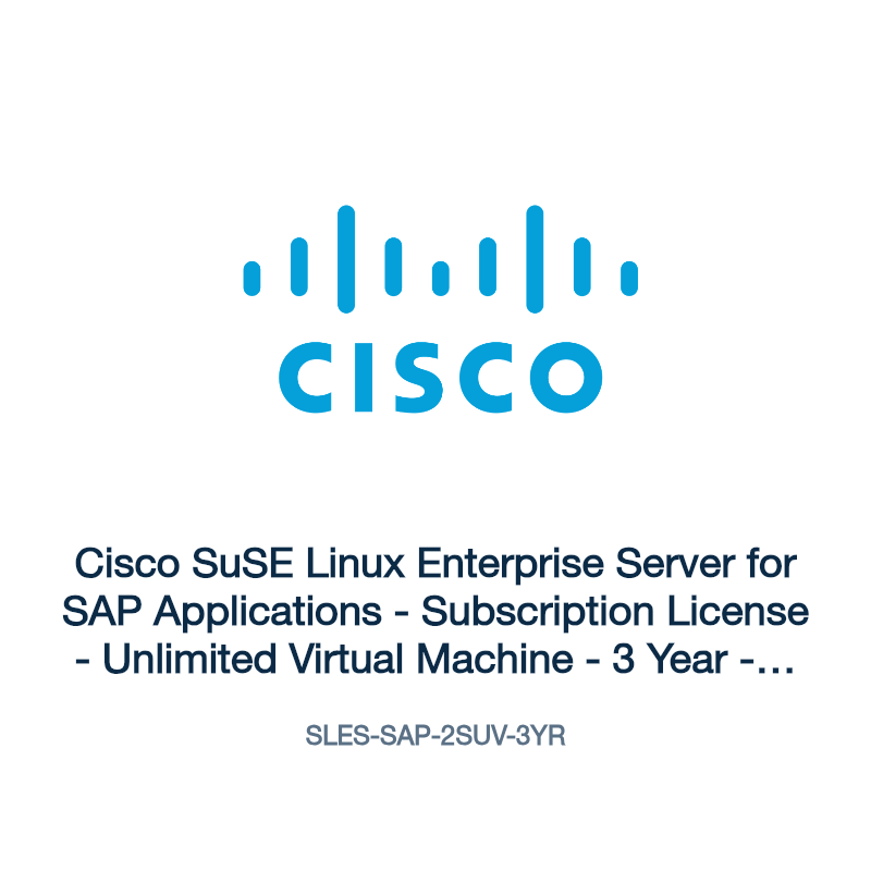 SLES-SAP-2SUV-3YR: Cisco SuSE Linux Enterprise Server for SAP Applications