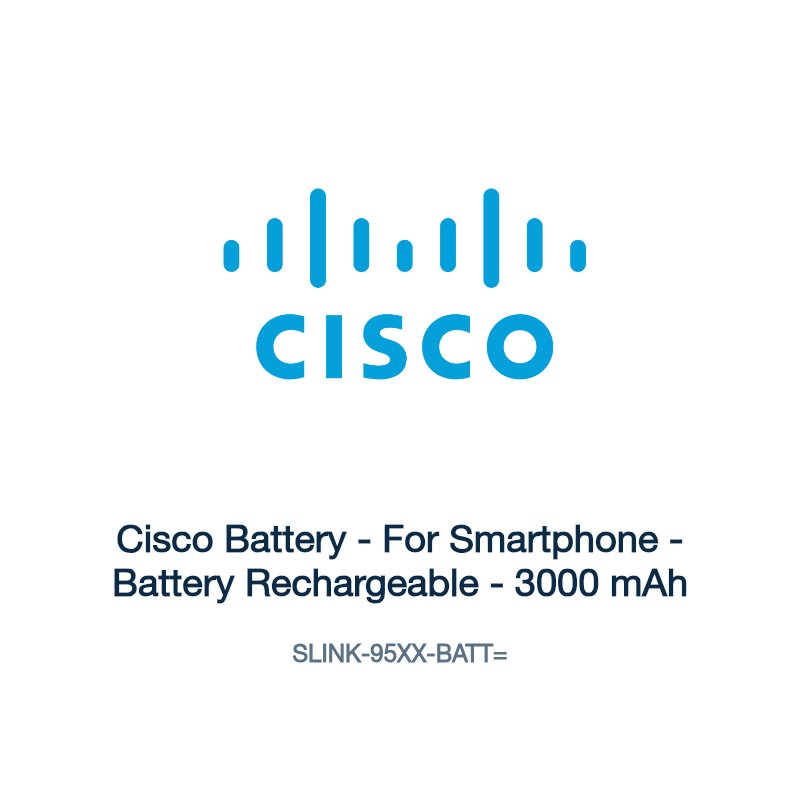 SLINK-95XX-BATT=: Cisco Battery - For Smartphone - Battery Rechargeable - 3000 mAh