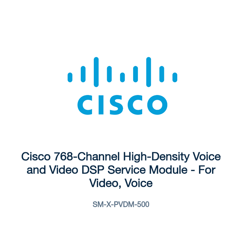 SM-X-PVDM-500: Cisco 768-Channel High-Density Voice and Video DSP Service Module