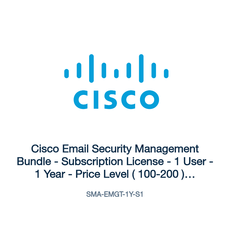 SMA-EMGT-1Y-S1: Cisco Email Security Management Bundle