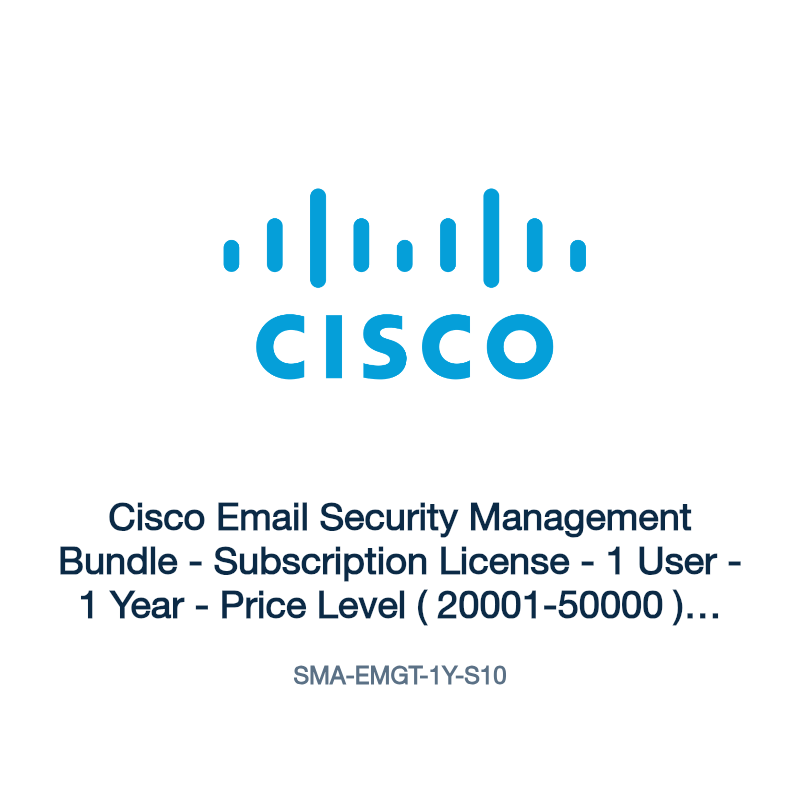 SMA-EMGT-1Y-S10: Cisco Email Security Management Bundle