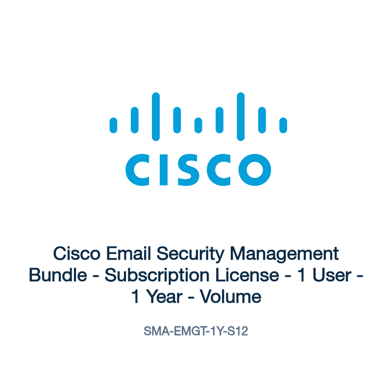 SMA-EMGT-1Y-S12: Cisco Email Security Management Bundle