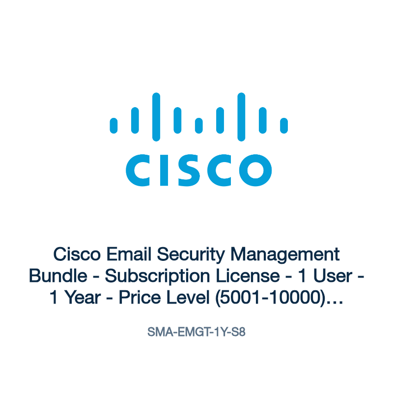 SMA-EMGT-1Y-S8: Cisco Email Security Management Bundle