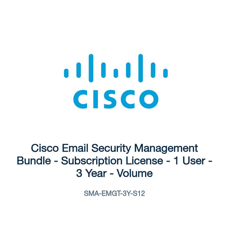 SMA-EMGT-3Y-S12: Cisco Email Security Management Bundle