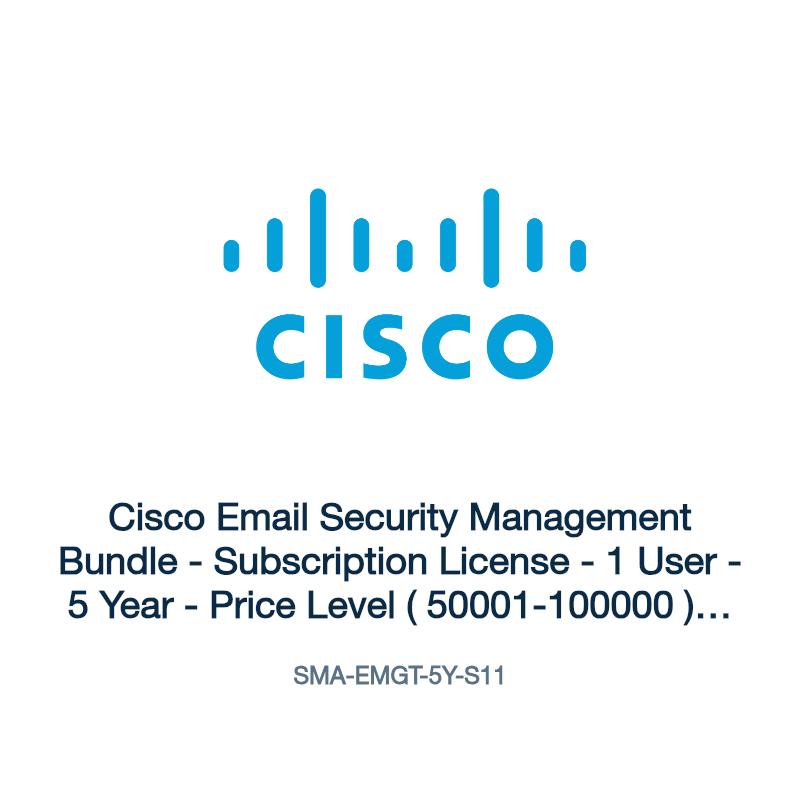 SMA-EMGT-5Y-S11: Cisco Email Security Management Bundle