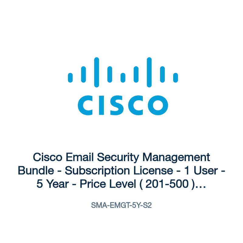 SMA-EMGT-5Y-S2: Cisco Email Security Management Bundle