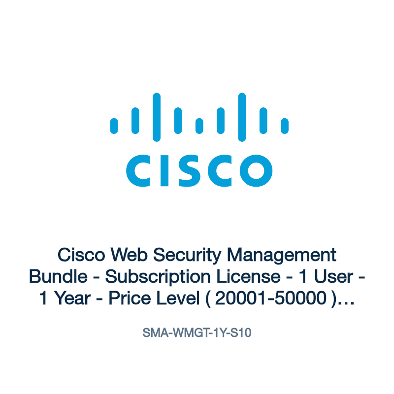 SMA-WMGT-1Y-S10: Cisco Web Security Management Bundle