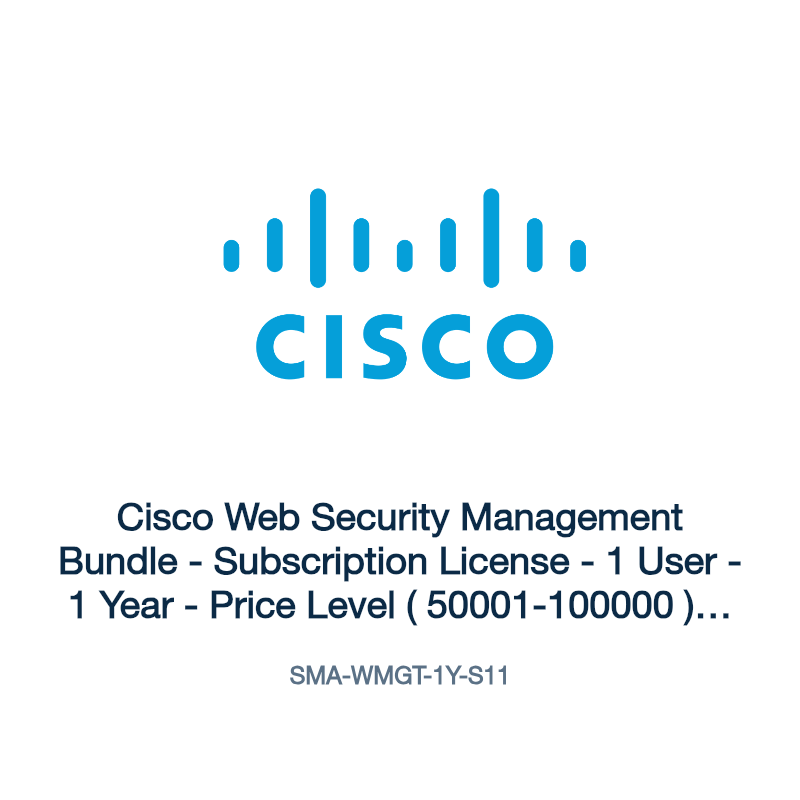 SMA-WMGT-1Y-S11: Cisco Web Security Management Bundle
