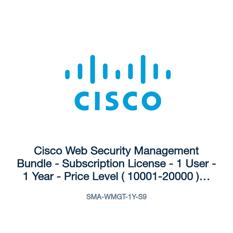 SMA-WMGT-1Y-S9: Cisco Web Security Management Bundle