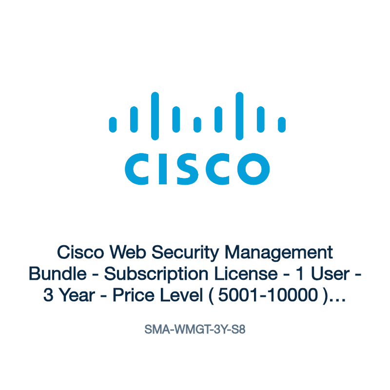 SMA-WMGT-3Y-S8: Cisco Web Security Management Bundle