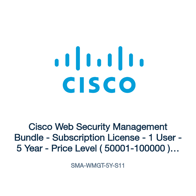 SMA-WMGT-5Y-S11: Cisco Web Security Management Bundle