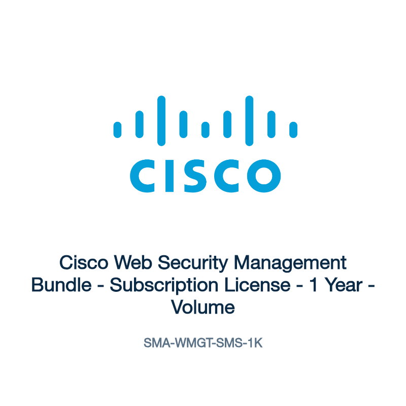 SMA-WMGT-SMS-1K: Cisco Web Security Management Bundle