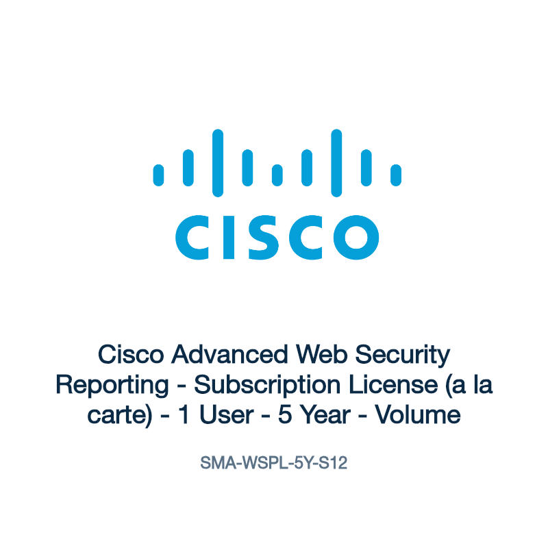 SMA-WSPL-5Y-S12: Cisco Advanced Web Security Reporting