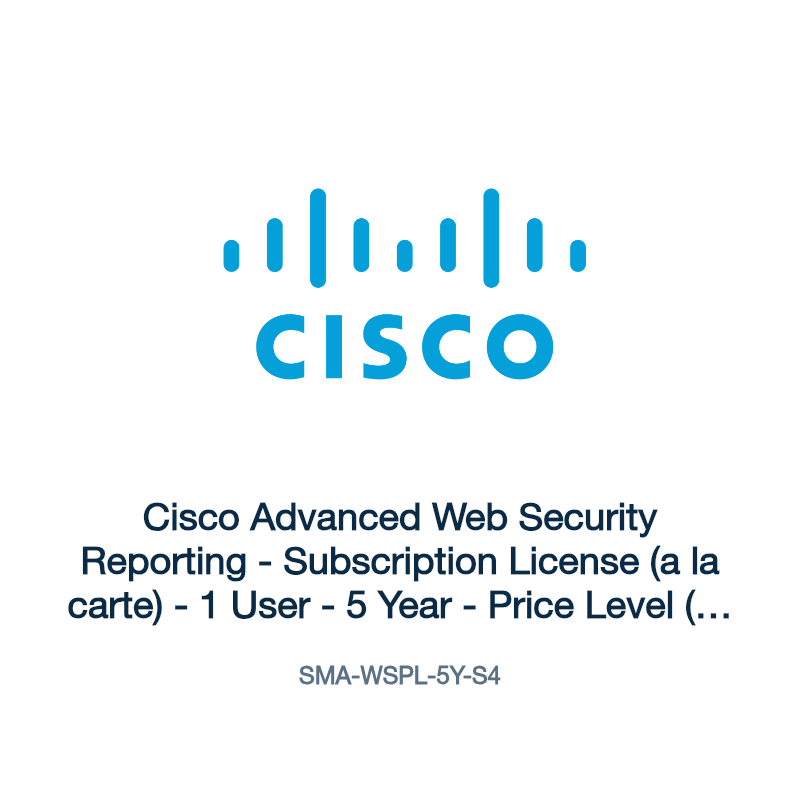 SMA-WSPL-5Y-S4: Cisco Advanced Web Security Reporting