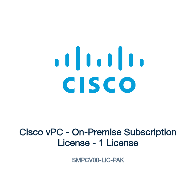 SMPCV00-LIC-PAK: Cisco vPC - On-Premise Subscription License - 1 License