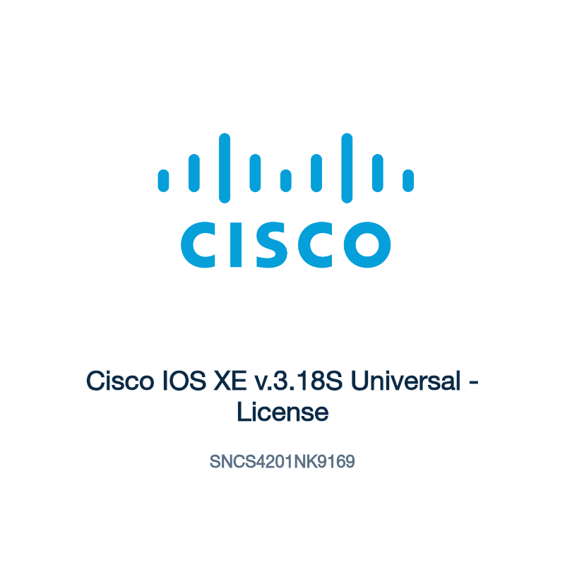 SNCS4201NK9169: Cisco IOS XE v.3.18S Universal