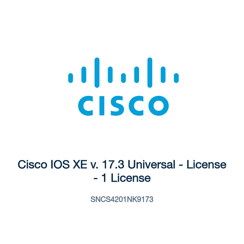 SNCS4201NK9173: Cisco IOS XE v. 17.3 Universal