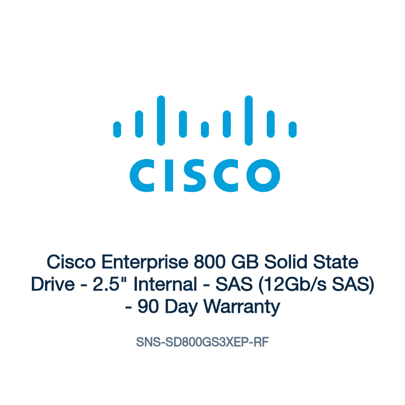 SNS-SD800GS3XEP-RF: Cisco Enterprise 800 GB Solid State Drive