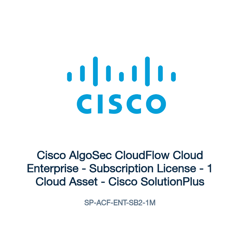 SP-ACF-ENT-SB2-1M: Cisco AlgoSec CloudFlow Cloud Enterprise