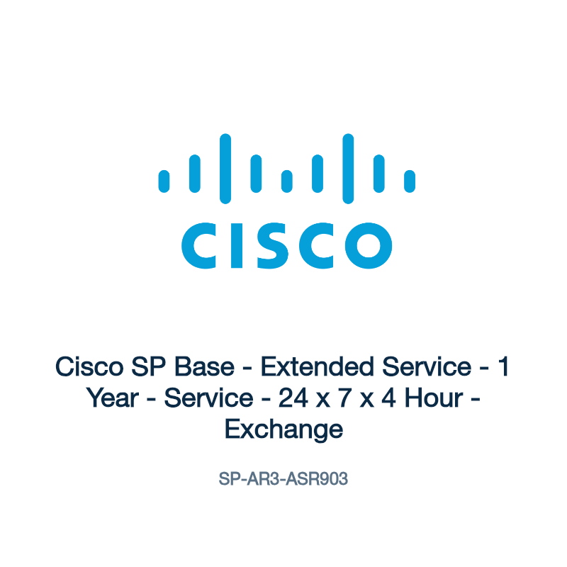 SP-AR3-ASR903: Cisco SP Base - Extended Service - 1 Year - Service - 24 x 7 x 4 Hour