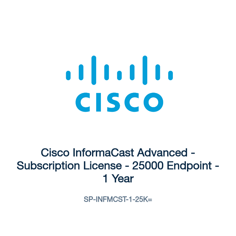 SP-INFMCST-1-25K=: Cisco InformaCast Advanced