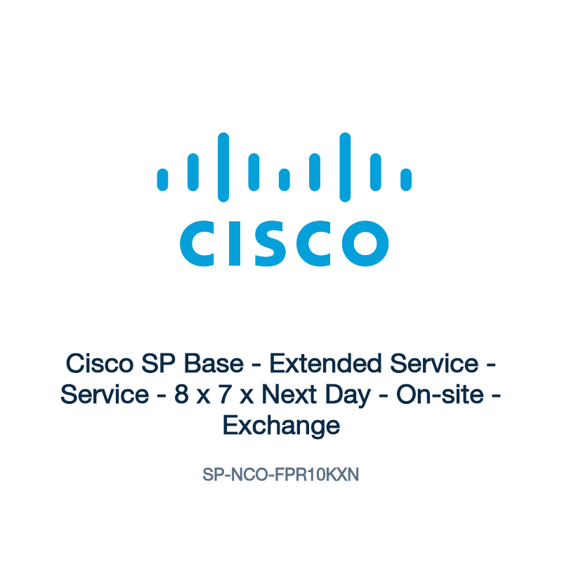 SP-NCO-FPR10KXN: Cisco SP Base - Extended Service - Service - 8 x 7 x Next Day -