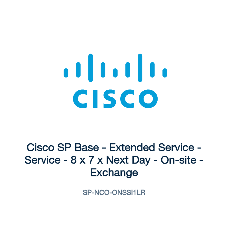 SP-NCO-ONSSI1LR: Cisco SP Base - Extended Service - Service - 8 x 7 x Next Day -
