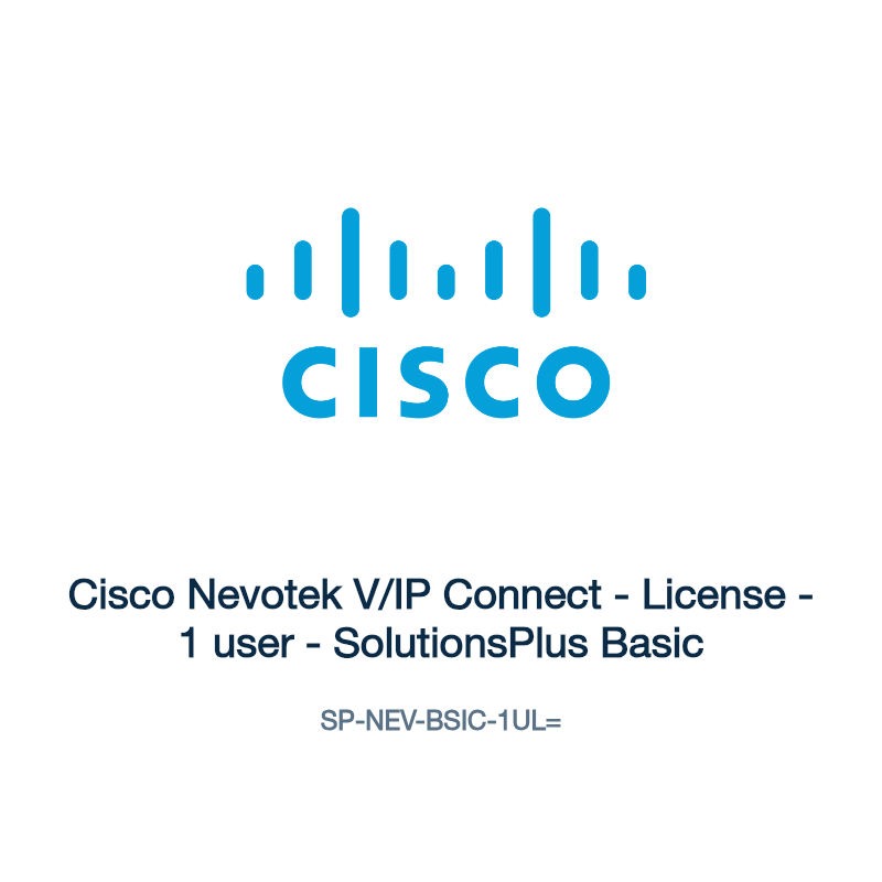 SP-NEV-BSIC-1UL=: Cisco Nevotek V/IP Connect
