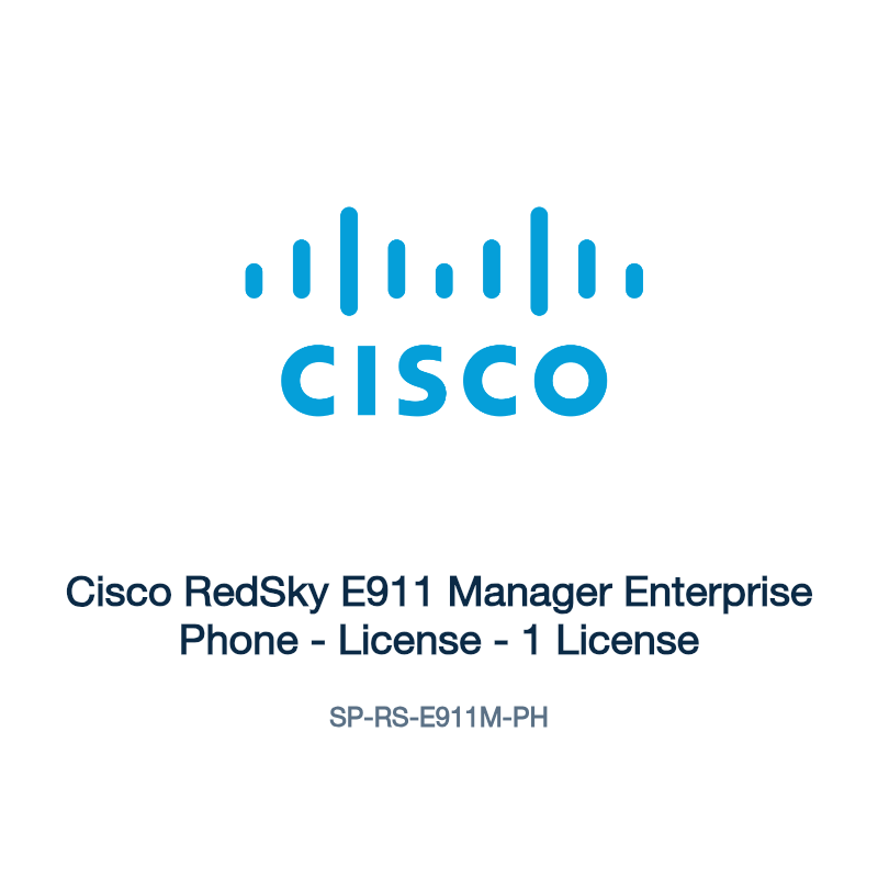 SP-RS-E911M-PH: Cisco RedSky E911 Manager Enterprise Phone