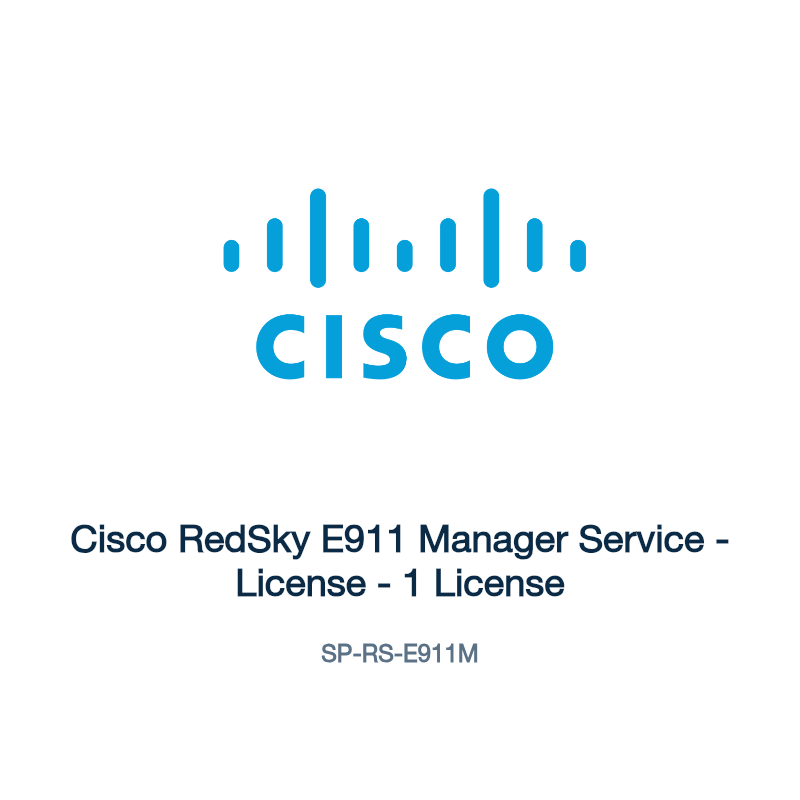 SP-RS-E911M: Cisco RedSky E911 Manager Service