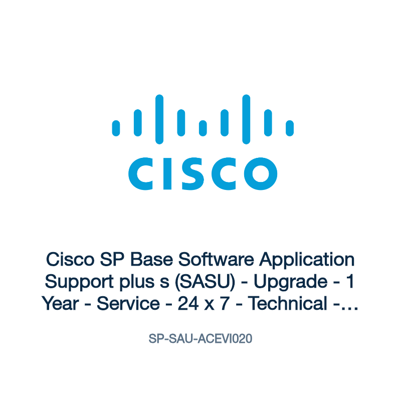SP-SAU-ACEVI020: Cisco SP Base Software Application Support plus s (SASU)
