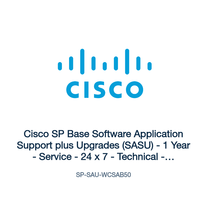 SP-SAU-WCSAB50: Cisco SP Base Software Application Support plus Upgrades (SASU)