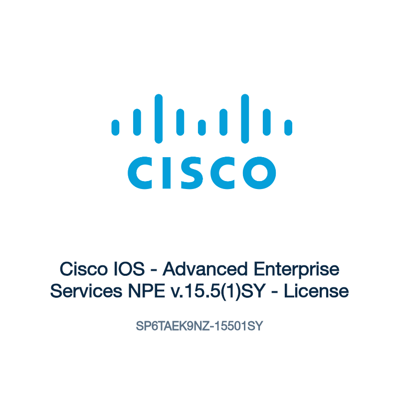 SP6TAEK9NZ-15501SY: Cisco IOS - Advanced Enterprise Services NPE v.15.5(1)SY - License