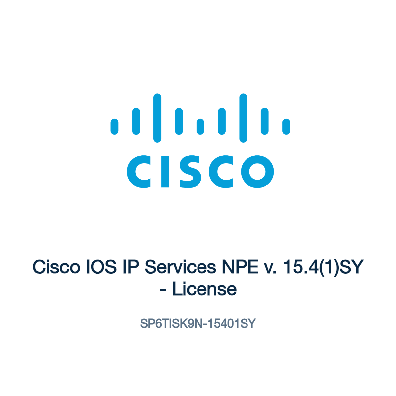 SP6TISK9N-15401SY: Cisco IOS IP Services NPE v. 15.4(1)SY