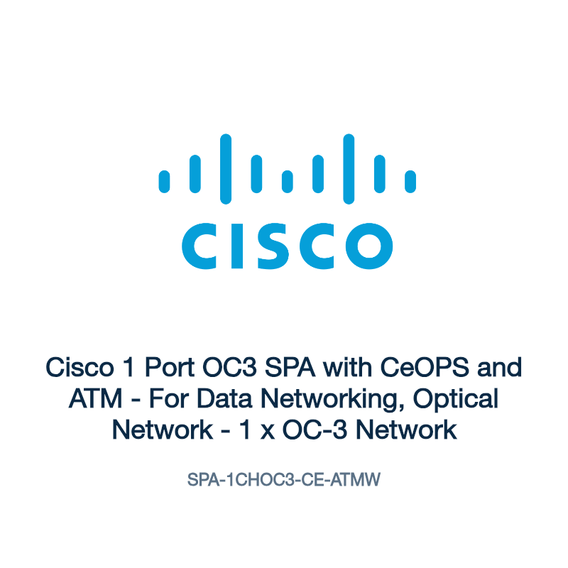 SPA-1CHOC3-CE-ATMW: Cisco 1 Port OC3 SPA with CeOPS and ATM
