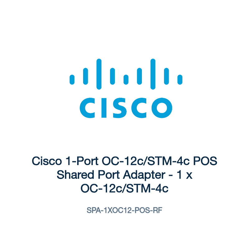 SPA-1XOC12-POS-RF: Cisco 1-Port OC-12c/STM-4c POS Shared Port Adapter