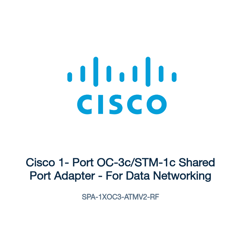 SPA-1XOC3-ATMV2-RF: Cisco 1- Port OC-3c/STM-1c Shared Port Adapter