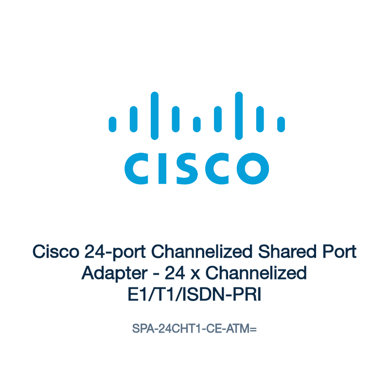 SPA-24CHT1-CE-ATM=: Cisco 24-port Channelized Shared Port Adapter