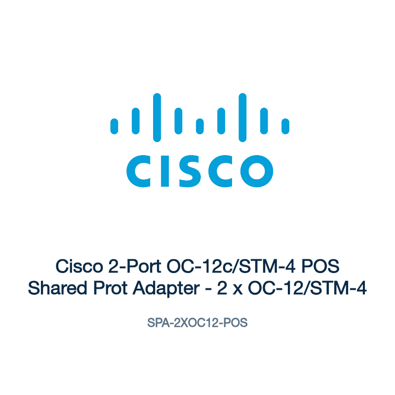 SPA-2XOC12-POS: Cisco 2-Port OC-12c/STM-4 POS Shared Prot Adapter
