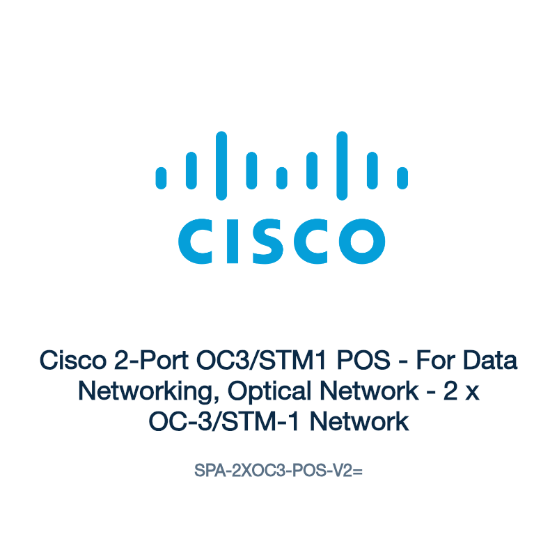 SPA-2XOC3-POS-V2=: Cisco 2-Port OC3/STM1 POS