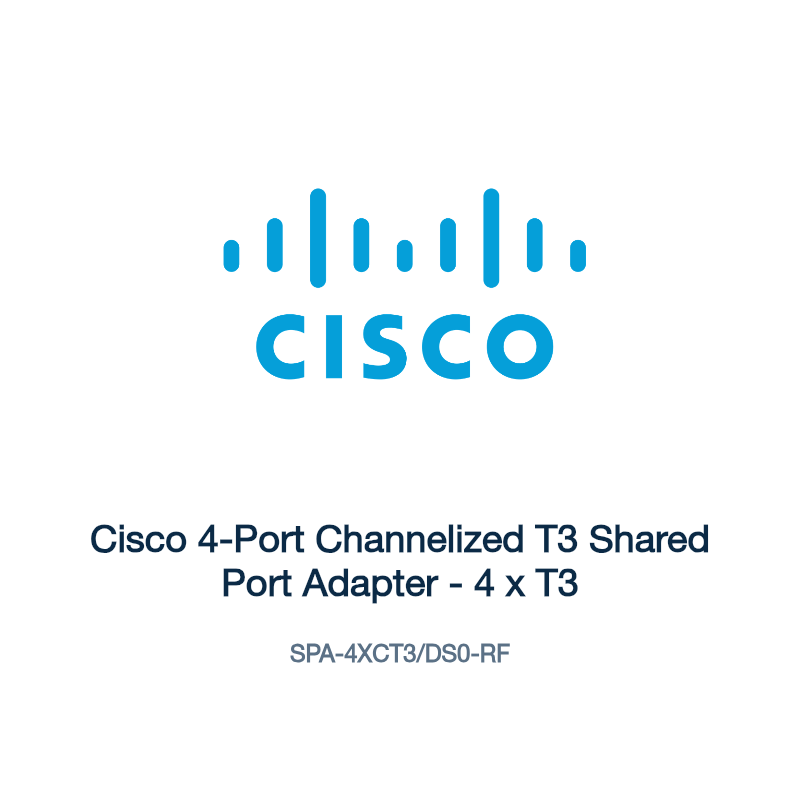 SPA-4XCT3/DS0-RF: Cisco 4-Port Channelized T3 Shared Port Adapter