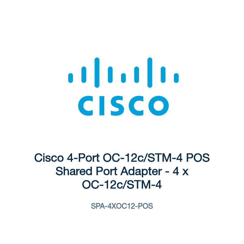 SPA-4XOC12-POS: Cisco 4-Port OC-12c/STM-4 POS Shared Port Adapter