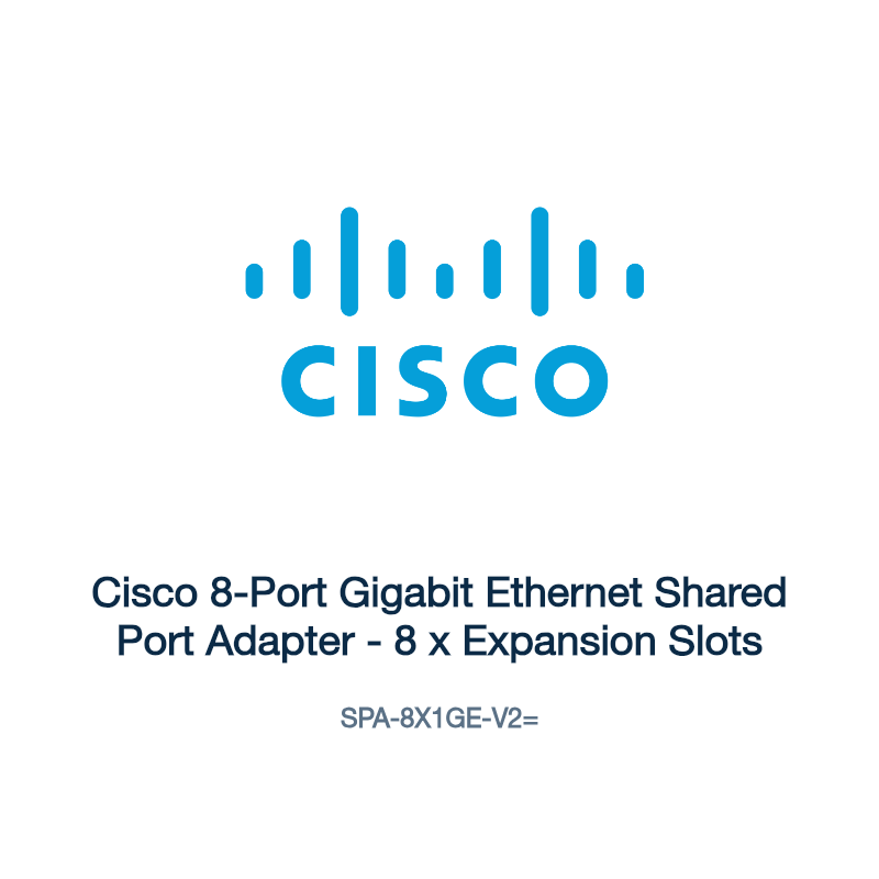 SPA-8X1GE-V2=: Cisco 8-Port Gigabit Ethernet Shared Port Adapter