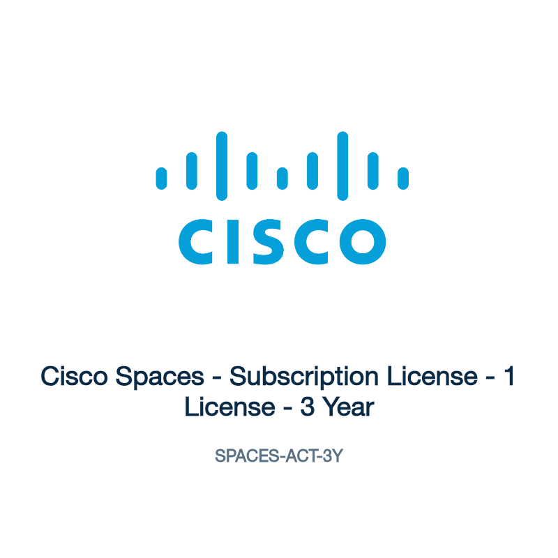 SPACES-ACT-3Y: Cisco Spaces - Subscription License - 1 License - 3 Year