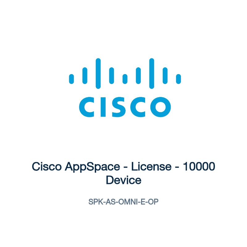 SPK-AS-OMNI-E-OP: Cisco AppSpace - License - 10000 Device