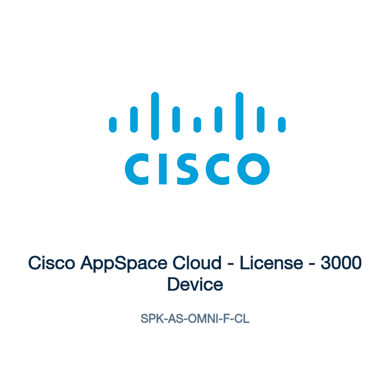 SPK-AS-OMNI-F-CL: Cisco AppSpace Cloud