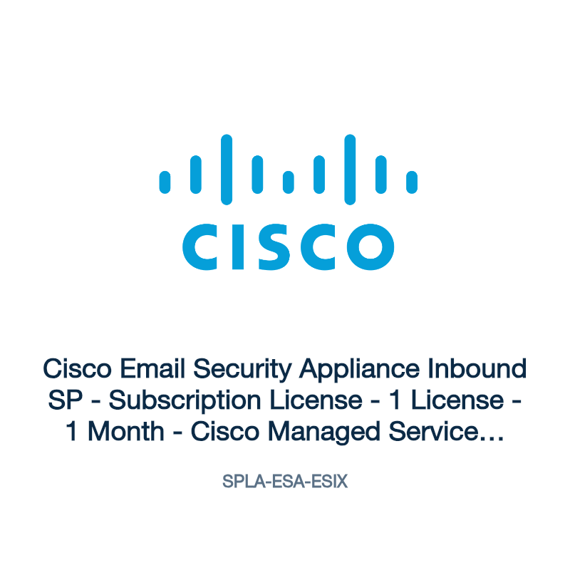 SPLA-ESA-ESIX: Cisco Email Security Appliance Inbound SP