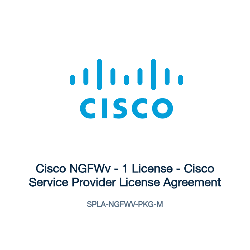 SPLA-NGFWV-PKG-M: Cisco NGFWv - 1 License - Cisco Service Provider License Agreement