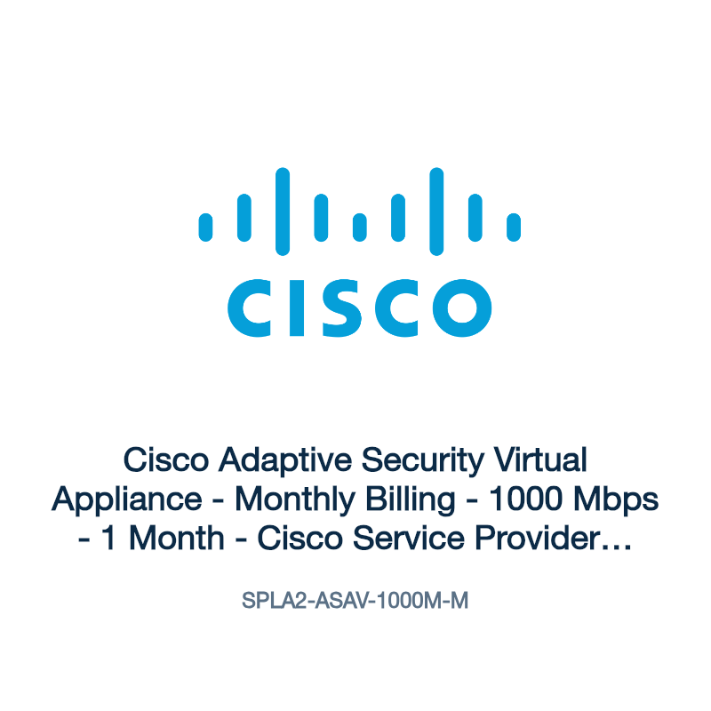 SPLA2-ASAV-1000M-M: Cisco Adaptive Security Virtual Appliance