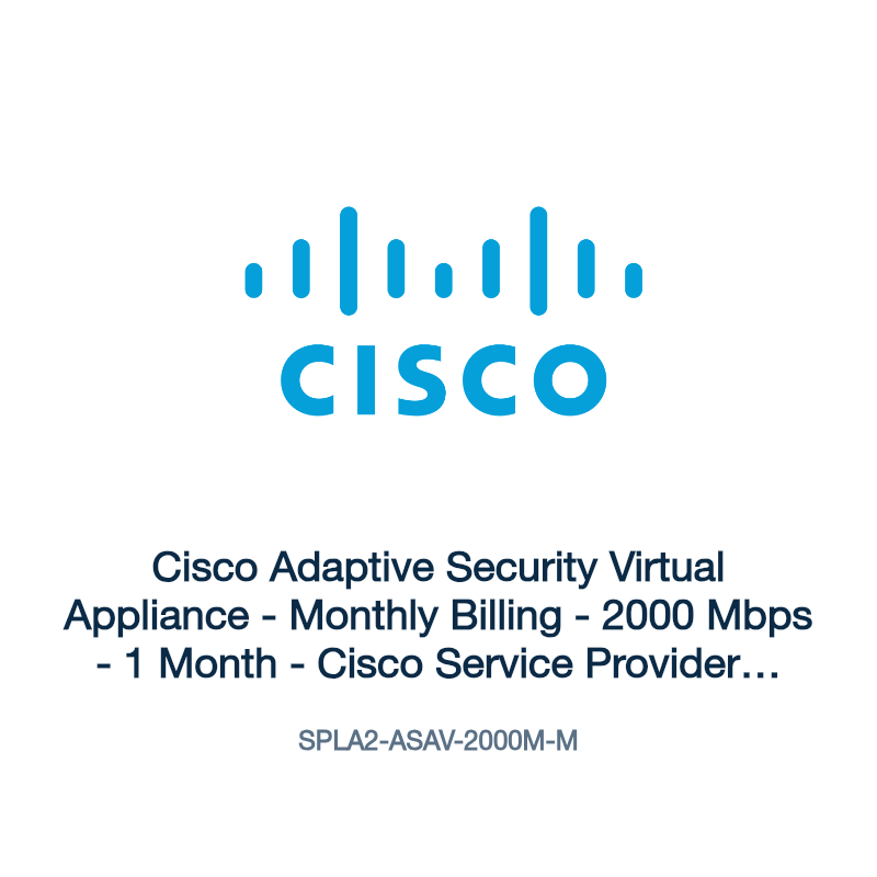 SPLA2-ASAV-2000M-M: Cisco Adaptive Security Virtual Appliance